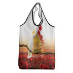 Australia Cockatoo ANZAC Day Grocery Bag Lest We Forget