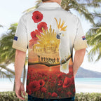 Australia Cockatoo ANZAC Day Hawaiian Shirt Lest We Forget