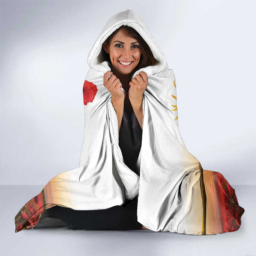 Australia Cockatoo ANZAC Day Hooded Blanket Lest We Forget