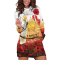 Australia Cockatoo ANZAC Day Hoodie Dress Lest We Forget