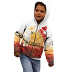 Australia Cockatoo ANZAC Day Kid Hoodie Lest We Forget