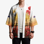 Australia Cockatoo ANZAC Day Kimono Lest We Forget