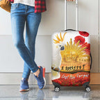 Australia Cockatoo ANZAC Day Luggage Cover Lest We Forget