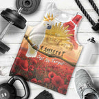 Australia Cockatoo ANZAC Day Men Tank Top Lest We Forget