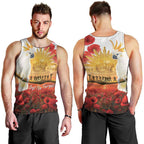 Australia Cockatoo ANZAC Day Men Tank Top Lest We Forget