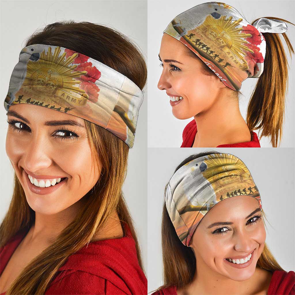 Australia Cockatoo ANZAC Day Neck Gaiter Lest We Forget