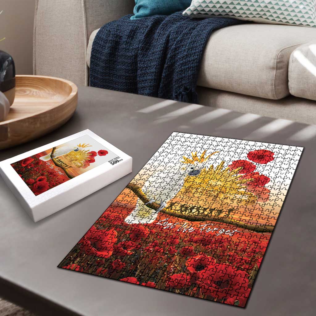 Australia Cockatoo ANZAC Day Puzzle Lest We Forget