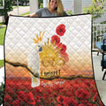 Australia Cockatoo ANZAC Day Quilt Lest We Forget