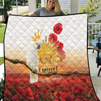 Australia Cockatoo ANZAC Day Quilt Lest We Forget
