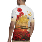 Australia Cockatoo ANZAC Day Rugby Jersey Lest We Forget