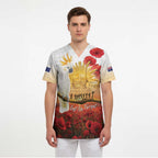 Australia Cockatoo ANZAC Day Scrub Top Lest We Forget