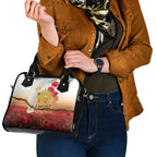 Australia Cockatoo ANZAC Day Shoulder Handbag Lest We Forget