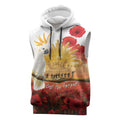 Australia Cockatoo ANZAC Day Sleeveless Hoodie Lest We Forget