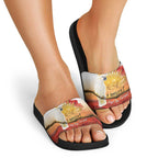 Australia Cockatoo ANZAC Day Slide Sandals Lest We Forget