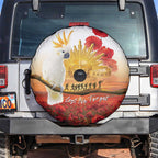 Australia Cockatoo ANZAC Day Spare Tire Cover Lest We Forget