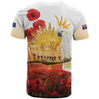 Australia Cockatoo ANZAC Day T Shirt Lest We Forget