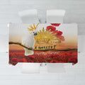 Australia Cockatoo ANZAC Day Tablecloth Lest We Forget