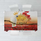 Australia Cockatoo ANZAC Day Tablecloth Lest We Forget