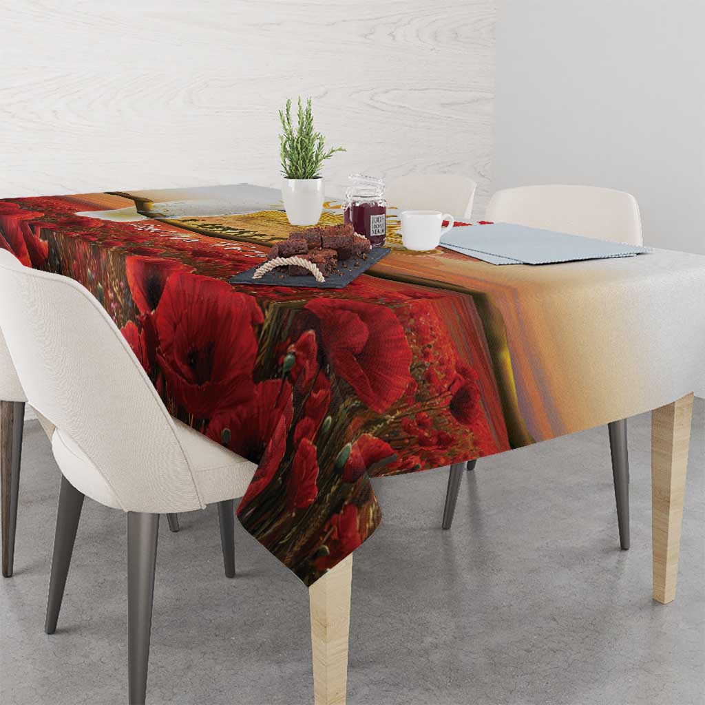 Australia Cockatoo ANZAC Day Tablecloth Lest We Forget