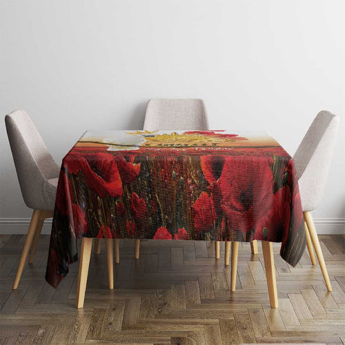 Australia Cockatoo ANZAC Day Tablecloth Lest We Forget
