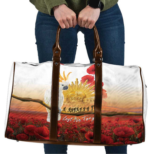 Australia Cockatoo ANZAC Day Travel Bag Lest We Forget