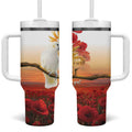 Australia Cockatoo ANZAC Day Tumbler With Handle Lest We Forget