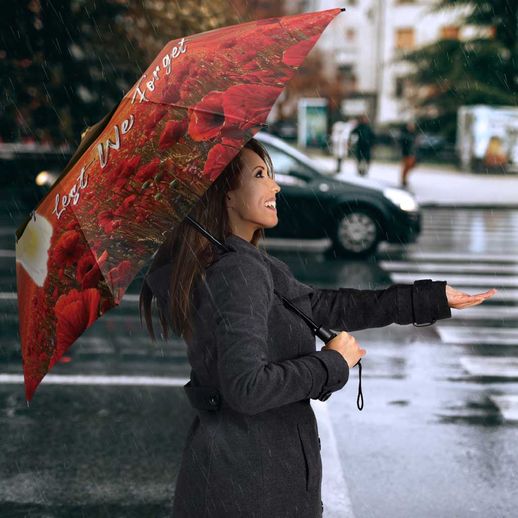 Australia Cockatoo ANZAC Day Umbrella Lest We Forget