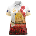 Australia Cockatoo ANZAC Day Women Polo Shirt Lest We Forget
