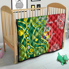 Tonga Australia Rugby Quilt Kangaroos And Tonga Mate Maa Together