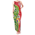Custom Tonga Australia Rugby Tank Maxi Dress Kangaroos And Tonga Mate Maa Together