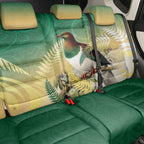 New Zealand Pigeon Kereru Back Car Seat Cover Maori Fern Art Green Gradient - Aussie Hoodie