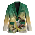 New Zealand Pigeon Kereru Blazer Maori Fern Art Green Gradient - Aussie Hoodie