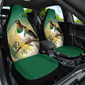 New Zealand Pigeon Kereru Car Seat Cover Maori Fern Art Green Gradient - Aussie Hoodie
