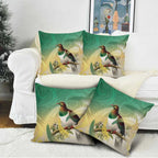 New Zealand Pigeon Kereru Pillow Cover Maori Fern Art Green Gradient - Aussie Hoodie