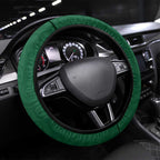 New Zealand Pigeon Kereru Steering Wheel Cover Maori Fern Art Green Gradient - Aussie Hoodie