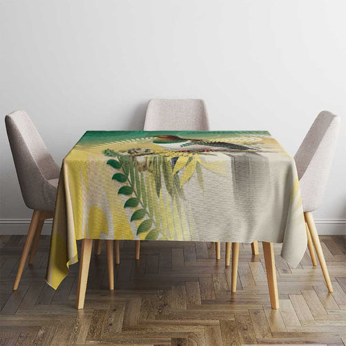 New Zealand Pigeon Kereru Tablecloth Maori Fern Art Green Gradient - Aussie Hoodie