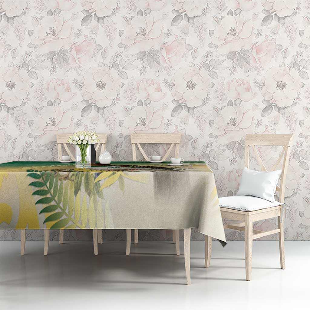 New Zealand Pigeon Kereru Tablecloth Maori Fern Art Green Gradient - Aussie Hoodie