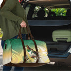 New Zealand Pigeon Kereru Travel Bag Maori Fern Art Green Gradient - Aussie Hoodie