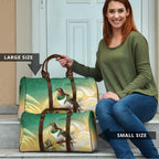 New Zealand Pigeon Kereru Travel Bag Maori Fern Art Green Gradient - Aussie Hoodie