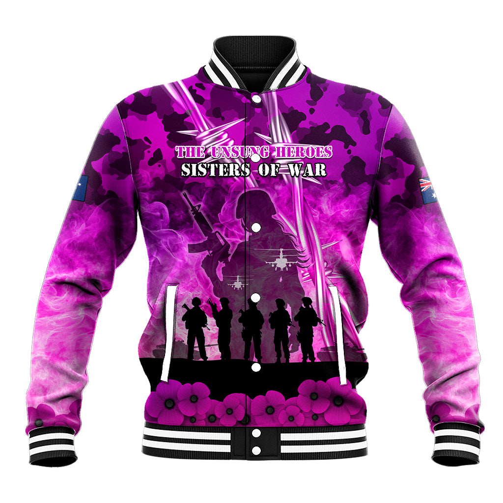 Australia ANZAC Day Baseball Jacket The Unsung Heroes Sisters of War