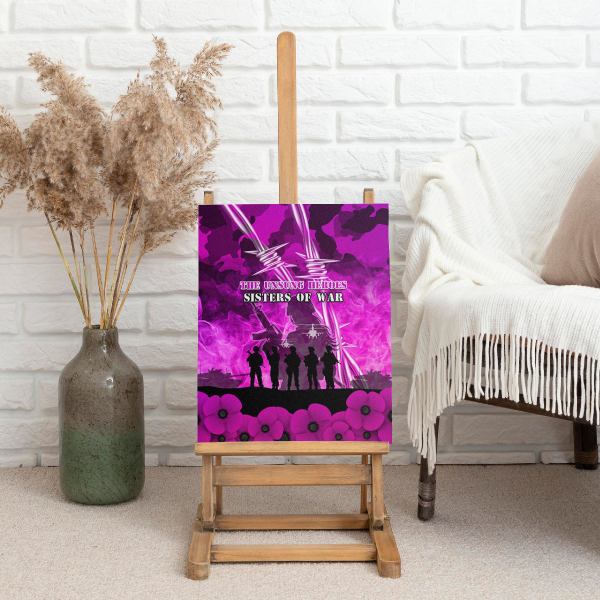 Australia ANZAC Day Canvas Wall Art The Unsung Heroes Sisters of War
