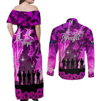 Australia ANZAC Day Couples Matching Off Shoulder Maxi Dress and Long Sleeve Button Shirt The Unsung Heroes Sisters of War
