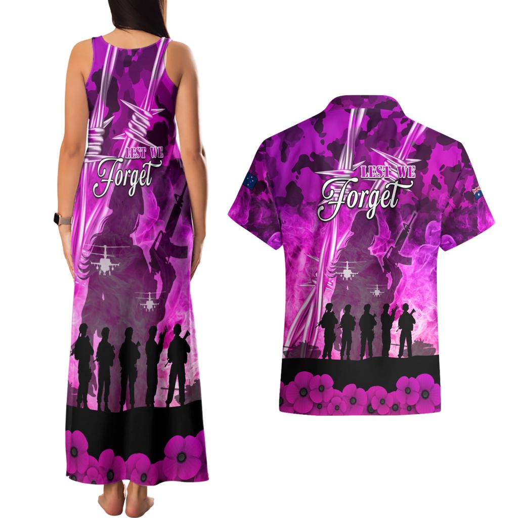 Australia ANZAC Day Couples Matching Tank Maxi Dress and Hawaiian Shirt The Unsung Heroes Sisters of War