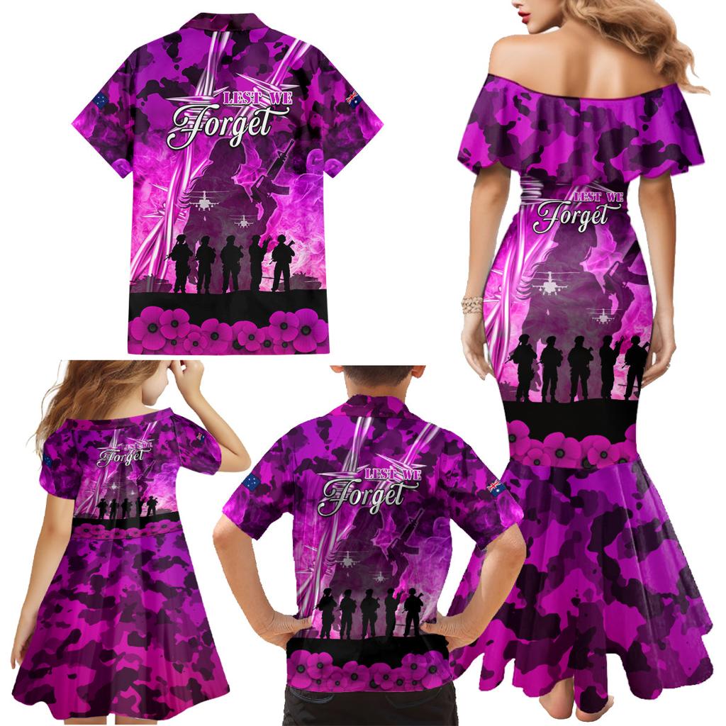 Australia ANZAC Day Family Matching Mermaid Dress and Hawaiian Shirt The Unsung Heroes Sisters of War