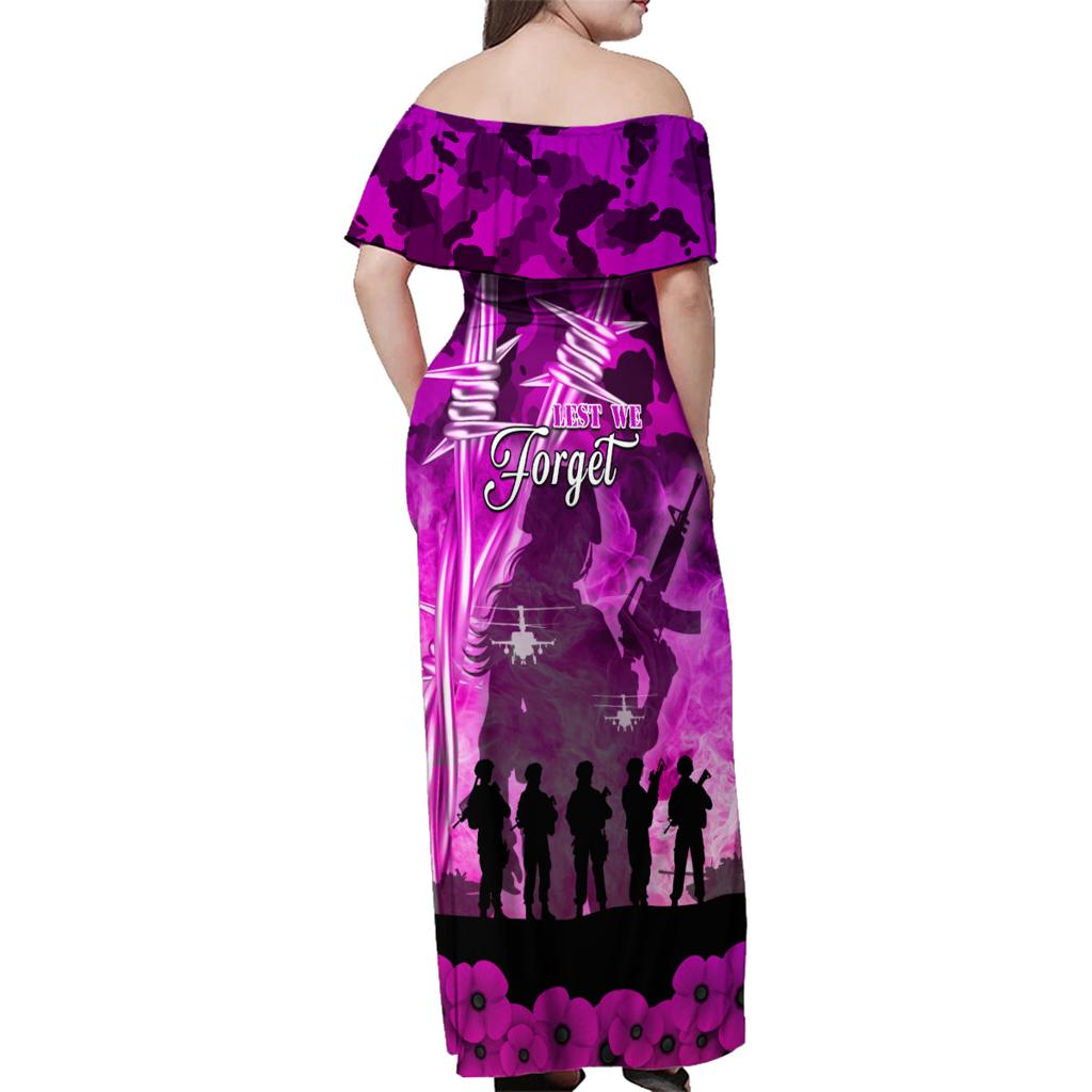 Australia ANZAC Day Family Matching Off Shoulder Maxi Dress and Hawaiian Shirt The Unsung Heroes Sisters of War