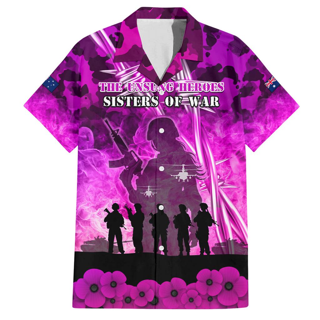Australia ANZAC Day Family Matching Summer Maxi Dress and Hawaiian Shirt The Unsung Heroes Sisters of War