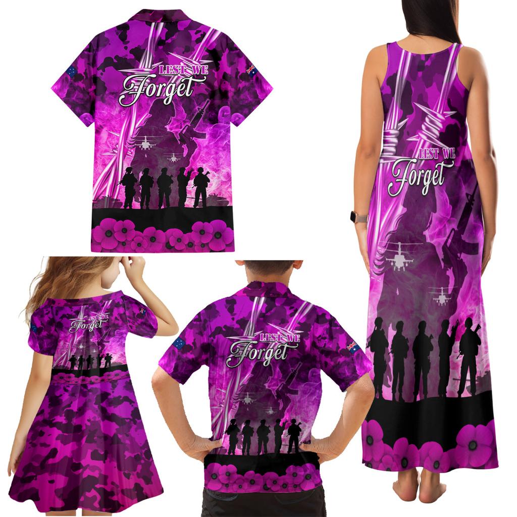 Australia ANZAC Day Family Matching Tank Maxi Dress and Hawaiian Shirt The Unsung Heroes Sisters of War