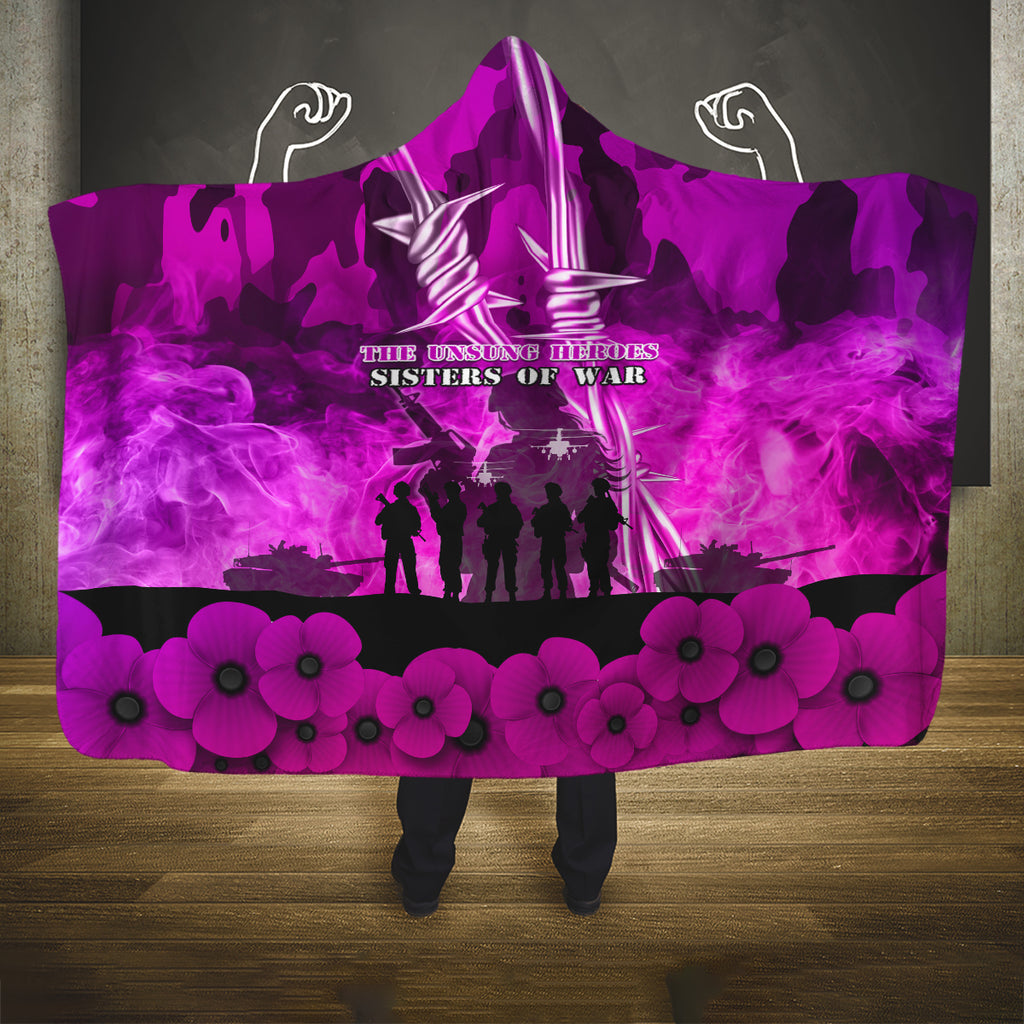 Australia ANZAC Day Hooded Blanket The Unsung Heroes Sisters of War