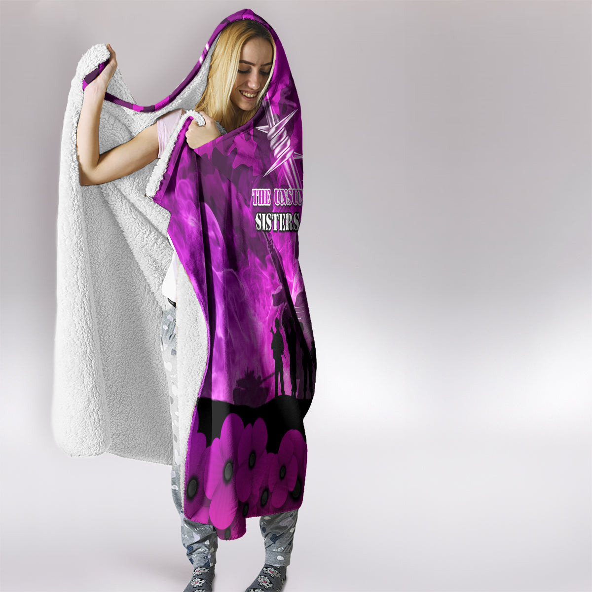 Australia ANZAC Day Hooded Blanket The Unsung Heroes Sisters of War