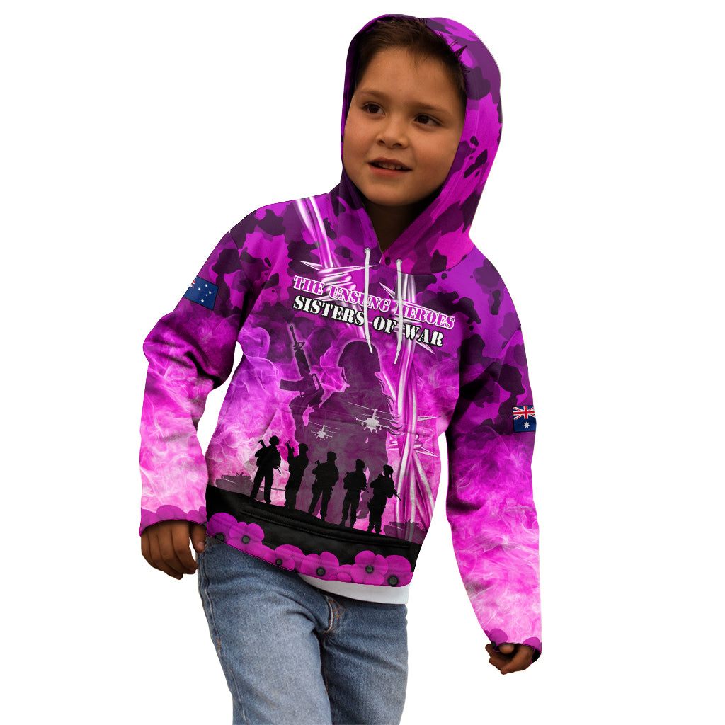 Australia ANZAC Day Kid Hoodie The Unsung Heroes Sisters of War